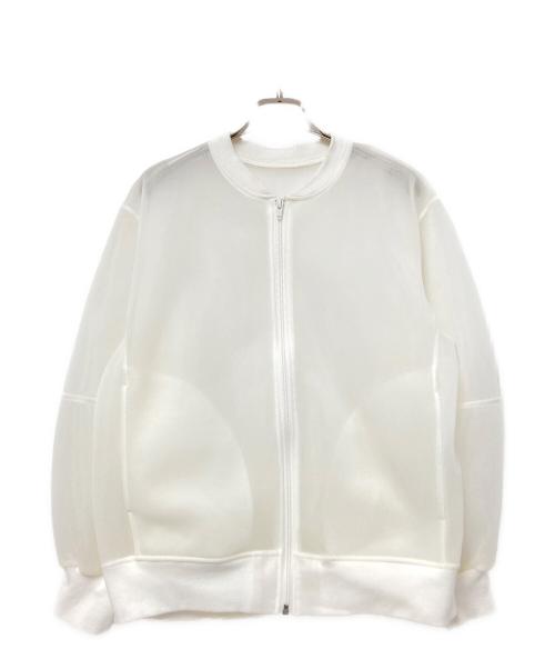 Dignite collier（ディニテ コリエ）Dignite collier (ディニテ コリエ) シアーダンボールブルゾン ホワイト サイズ:Fの古着・服飾アイテム