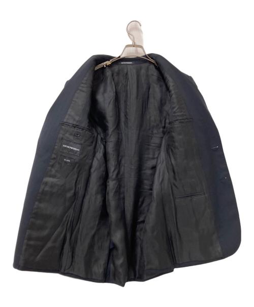 EMPORIO ARMANI（エンポリオアルマーニ）EMPORIO ARMANI (エンポリオアルマーニ) テーラードジャケット ブラック サイズ:1の古着・服飾アイテム