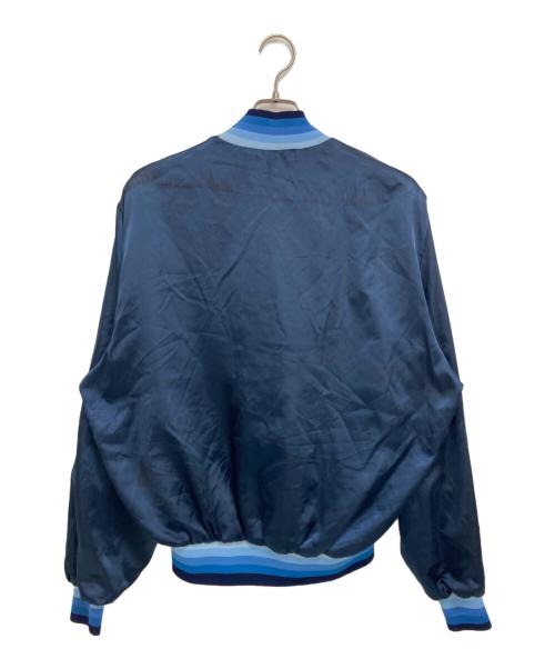 Swing ster（スウィングスター）Swing ster (スウィングスター) 70-80‘Sスタジャン ネイビー サイズ:Lの古着・服飾アイテム