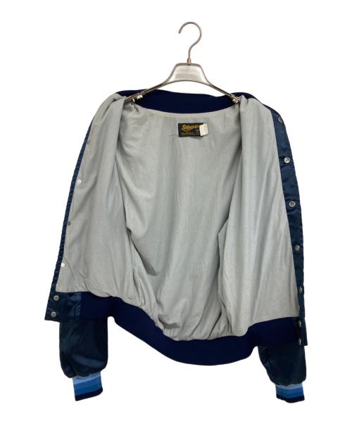 Swing ster（スウィングスター）Swing ster (スウィングスター) 70-80‘Sスタジャン ネイビー サイズ:Lの古着・服飾アイテム