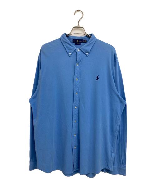 RALPH LAUREN（ラルフローレン）RALPH LAUREN (ラルフローレン) 鹿の子ボタンダウンシャツ ブルー サイズ:XXLの古着・服飾アイテム