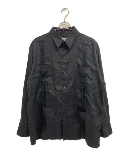 MOJITO（モヒート）MOJITO (モヒート) キューバシャツ ブラック サイズ:2Xの古着・服飾アイテム