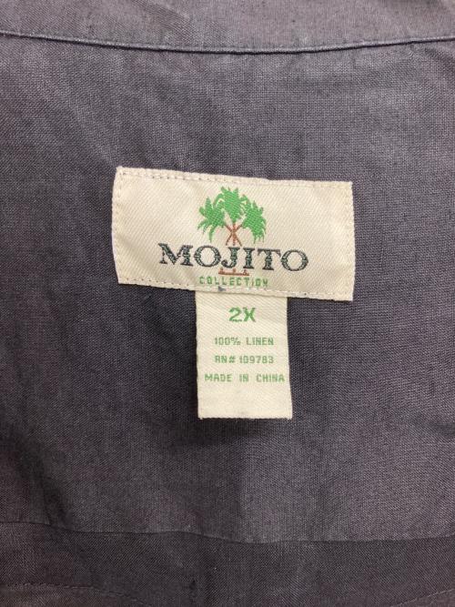 MOJITO（モヒート）MOJITO (モヒート) キューバシャツ ブラック サイズ:2Xの古着・服飾アイテム