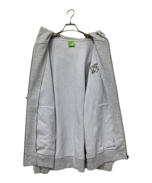 HUF（ハフ）HUF (ハフ) MINI EMB FULL ZIP HOODIE グレー サイズ:Lの古着・服飾アイテム