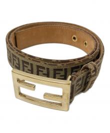 FENDI（フェンディ）の古着「FFロゴベルト」｜ブラウン×ベージュ