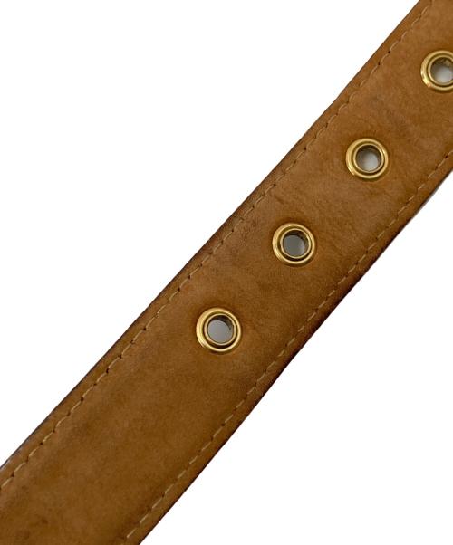 FENDI（フェンディ）FENDI (フェンディ) FFロゴベルト ブラウン×ベージュ サイズ:90|36の古着・服飾アイテム