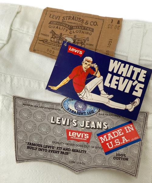 LEVI'S（リーバイス）LEVI'S (リーバイス) 505デニムパンツ ホワイト サイズ:W30×L33の古着・服飾アイテム