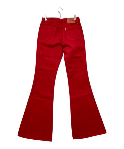 BIG JOHN（ビッグジョン）BIG JOHN (ビッグジョン) ベルボトムパンツ レッド サイズ:78.5cm (W31) 未使用品の古着・服飾アイテム