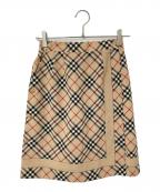 BURBERRY GOLFバーバリーゴルフ）の古着「ノヴァチェックキュロットスカート」｜ベージュ