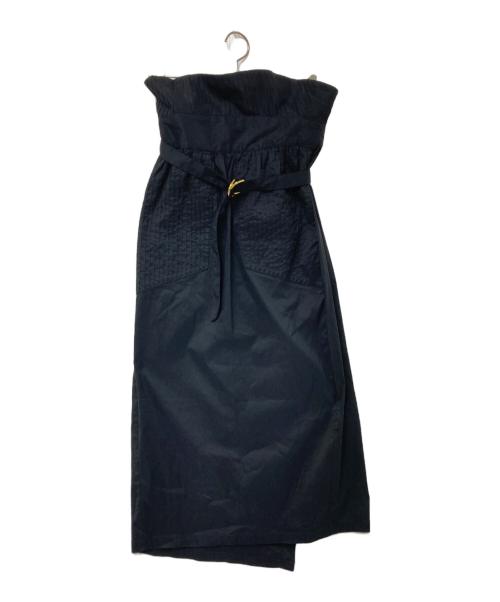 LEINWANDE（ラインヴァンド）LEINWANDE (ラインヴァンド) タックペンシルスカート ブラック サイズ:Fの古着・服飾アイテム