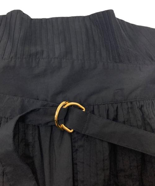 LEINWANDE（ラインヴァンド）LEINWANDE (ラインヴァンド) タックペンシルスカート ブラック サイズ:Fの古着・服飾アイテム