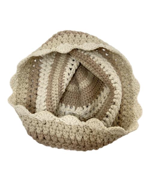 LEINWANDE（ラインヴァンド）LEINWANDE (ラインヴァンド) 鍵編みバケットハット ベージュ サイズ:下記参照の古着・服飾アイテム