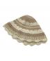 LEINWANDE（ラインヴァンド）の古着「鍵編みバケットハット」｜ベージュ