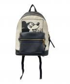 COACH×Keith Haring×DISNEYコーチ×キースヘリング×ディズニー）の古着「コラボリュック」｜ホワイト×ブラック