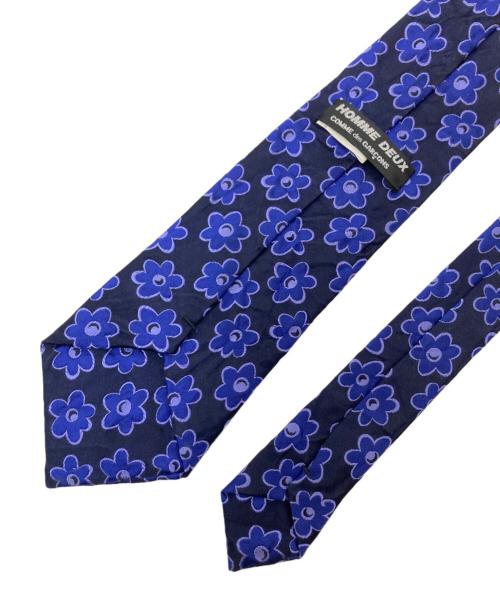 COMME des GARCONS HOMME DEUX（コムデギャルソン オム ドゥ）COMME des GARCONS HOMME DEUX (コムデギャルソン オム ドゥ) シルクネクタイ ブルー×ネイビー サイズ:下記参照の古着・服飾アイテム