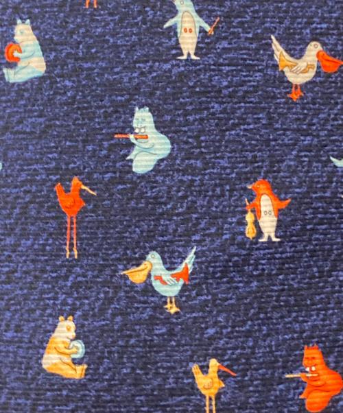 BVLGARI（ブルガリ）BVLGARI (ブルガリ) アニマル柄ネクタイ ネイビー サイズ:下記参照の古着・服飾アイテム