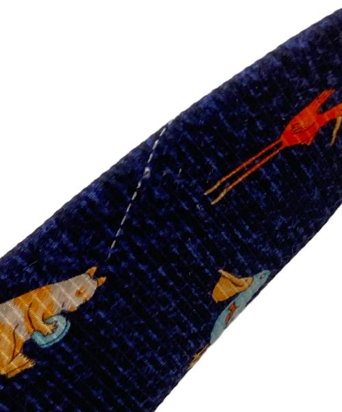 BVLGARI（ブルガリ）BVLGARI (ブルガリ) アニマル柄ネクタイ ネイビー サイズ:下記参照の古着・服飾アイテム