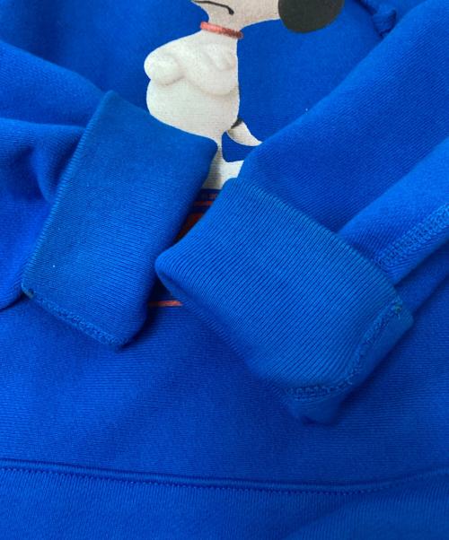 FTC（エフティーシー）FTC (エフティーシー) PEANUTS (ピーナッツ) コラボプリントパーカー ブルー サイズ:XLの古着・服飾アイテム