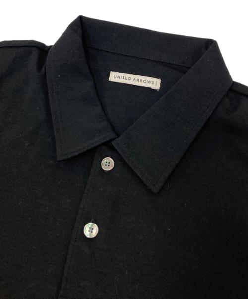 UNITED ARROWS（ユナイテッドアローズ）UNITED ARROWS (ユナイテッドアローズ) ポンチポロシャツ ブラック サイズ:XLの古着・服飾アイテム