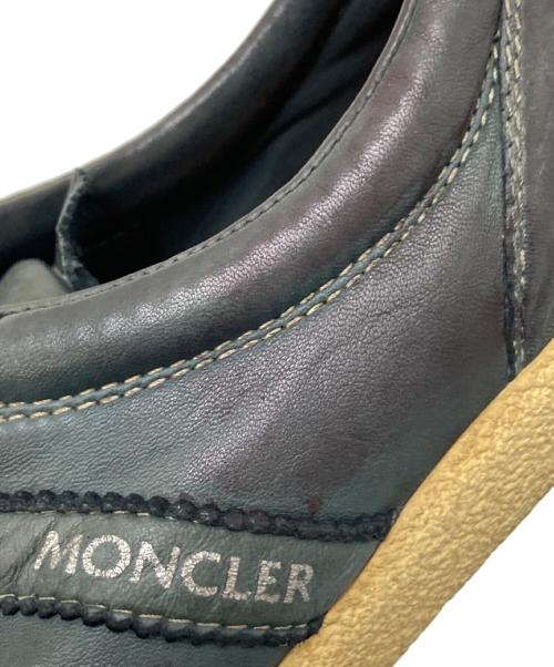 MONCLER（モンクレール）MONCLER (モンクレール) レザースニーカー ネイビー サイズ:41の古着・服飾アイテム