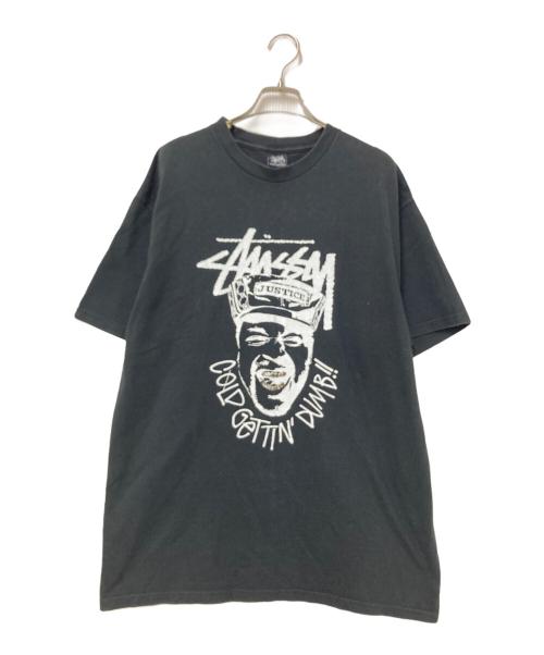 stussy（ステューシー）stussy (ステューシー) プリントTシャツ ブラック サイズ:Lの古着・服飾アイテム