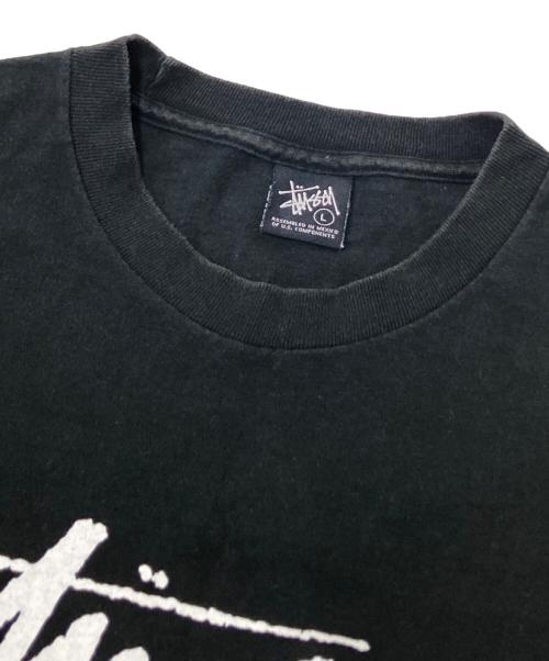 stussy（ステューシー）stussy (ステューシー) プリントTシャツ ブラック サイズ:Lの古着・服飾アイテム