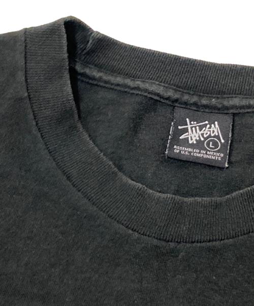 stussy（ステューシー）stussy (ステューシー) プリントTシャツ ブラック サイズ:Lの古着・服飾アイテム