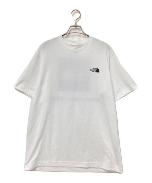 THE NORTH FACE（ザ ノース フェイス）THE NORTH FACE (ザ ノース フェイス) ショートスリーブバンダナスクエアロゴティー ホワイト サイズ:Lの古着・服飾アイテム