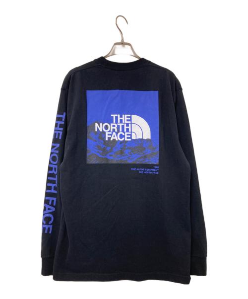 THE NORTH FACE（ザ ノース フェイス）THE NORTH FACE (ザ ノース フェイス) ロングスリーブスリーブグラフィックティー ブラック サイズ:Mの古着・服飾アイテム