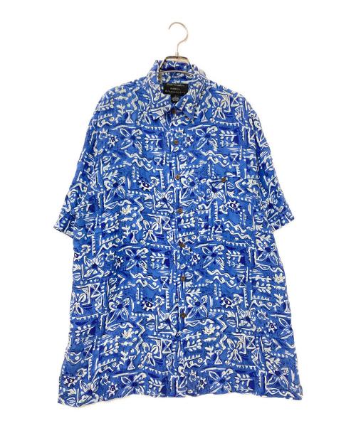 Silk Craders（シルク グレーダーズ）Silk Craders (シルク グレーダーズ) シルクアロハシャツ ブルー サイズ:Lの古着・服飾アイテム