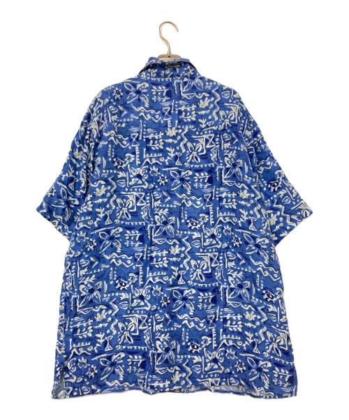 Silk Craders（シルク グレーダーズ）Silk Craders (シルク グレーダーズ) シルクアロハシャツ ブルー サイズ:Lの古着・服飾アイテム