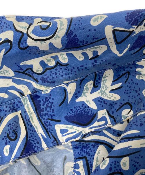 Silk Craders（シルク グレーダーズ）Silk Craders (シルク グレーダーズ) シルクアロハシャツ ブルー サイズ:Lの古着・服飾アイテム