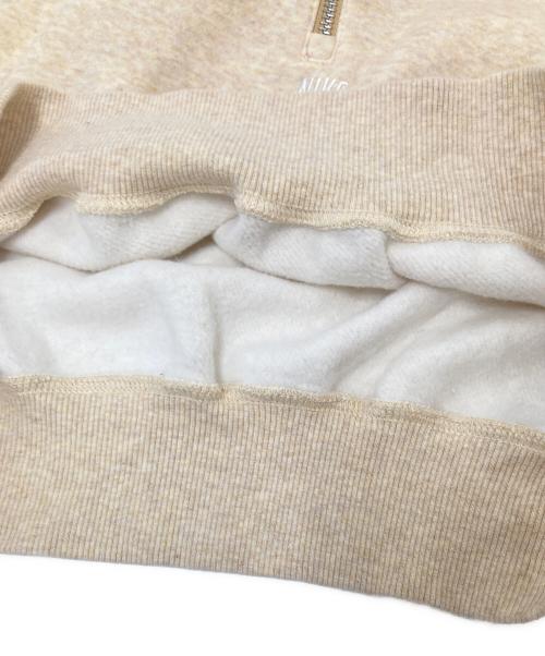 NIKE（ナイキ）NIKE (ナイキ) オーバーサイズド 1/2ジップ クロップ フリース スウェット ベージュ サイズ:Lの古着・服飾アイテム