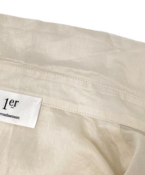 1er Arrondissement（プルミエ アロンディスモン）1er Arrondissement (プルミエ アロンディスモン) シアーシャツ ベージュ サイズ:36の古着・服飾アイテム