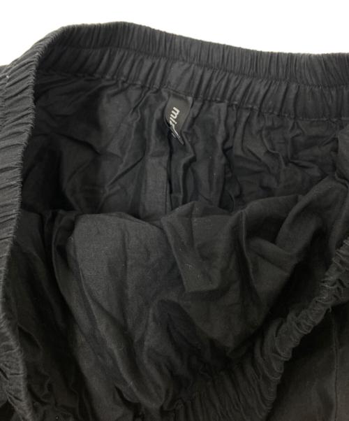 mizuiro-ind（ミズイロインド）mizuiro-ind (ミズイロインド) ギャザーフレアスカート ブラック サイズ:下記参照の古着・服飾アイテム