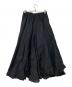 mizuiro-ind (ミズイロインド) ギャザーフレアスカート ブラック サイズ:下記参照：4500円