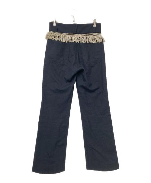 RANDY（ランディー）RANDY (ランディー) ハイウエストフリンジボトムス ブラック サイズ:2の古着・服飾アイテム