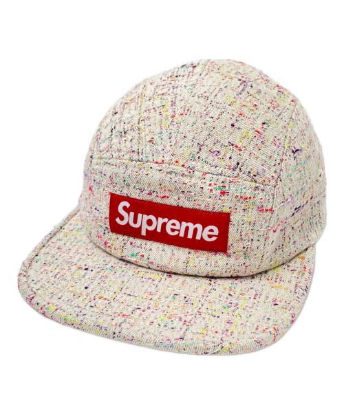 SUPREME（シュプリーム）SUPREME (シュプリーム) 24FW denim boucle camp cap ホワイト サイズ:下記参照の古着・服飾アイテム