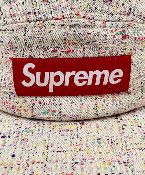 SUPREME（シュプリーム）SUPREME (シュプリーム) 24FW denim boucle camp cap ホワイト サイズ:下記参照の古着・服飾アイテム