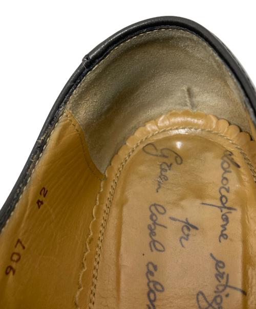 LAVORAZIONE ARTIGIANALE（ラボラツィオーネアルティッジャナーレ）LAVORAZIONE ARTIGIANALE (ラボラツィオーネアルティッジャナーレ) green label relaxing (グリーンレーベルリラクシング) ストレートチップシューズ ブラック サイズ:42の古着・服飾アイテム