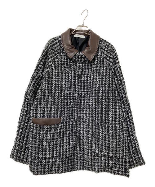 selle glant（セレグランテ）selle glant (セレグランテ) ツイードジャケット ブラック サイズ:Mの古着・服飾アイテム