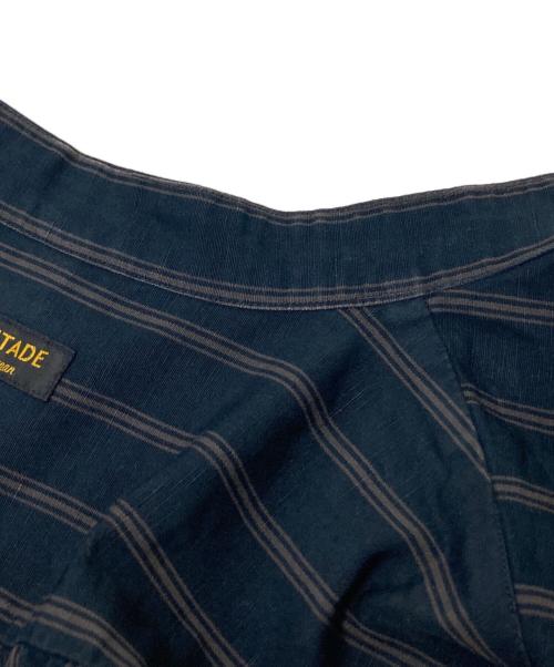 A vontade（アボンタージ）A vontade (アボンタージ) Banded Collar Shirts ネイビー サイズ:Sの古着・服飾アイテム