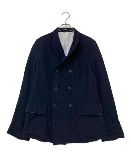 Bergfabel（バーグファベル）Bergfabel (バーグファベル) リネンダブルチロリアンジャケット ネイビー サイズ:下記参照の古着・服飾アイテム