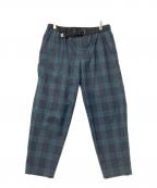 kolor/BEACONカラービーコン）の古着「チェックパンツ」｜グリーン×ブラック