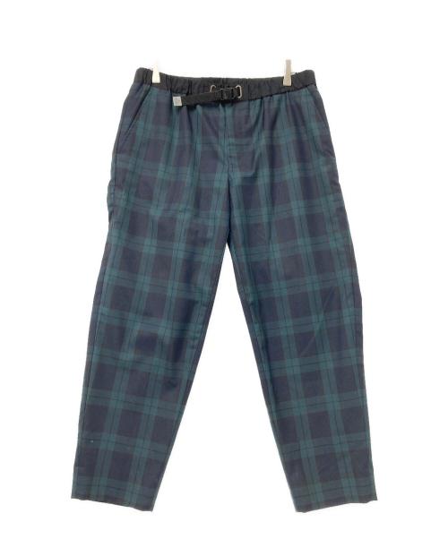 kolor/BEACON（カラービーコン）kolor/BEACON (カラービーコン) チェックパンツ グリーン×ブラック サイズ:3の古着・服飾アイテム