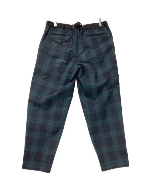 kolor/BEACON（カラービーコン）kolor/BEACON (カラービーコン) チェックパンツ グリーン×ブラック サイズ:3の古着・服飾アイテム