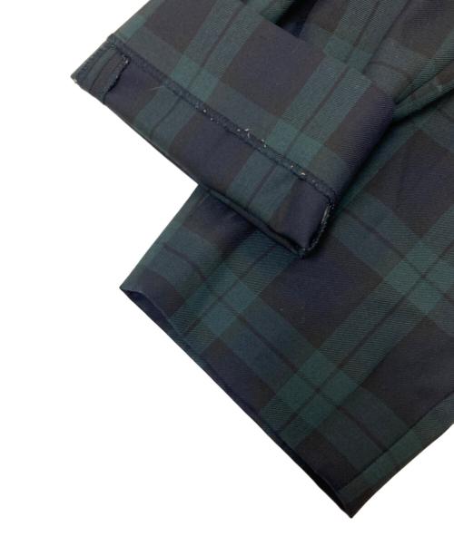 kolor/BEACON（カラービーコン）kolor/BEACON (カラービーコン) チェックパンツ グリーン×ブラック サイズ:3の古着・服飾アイテム
