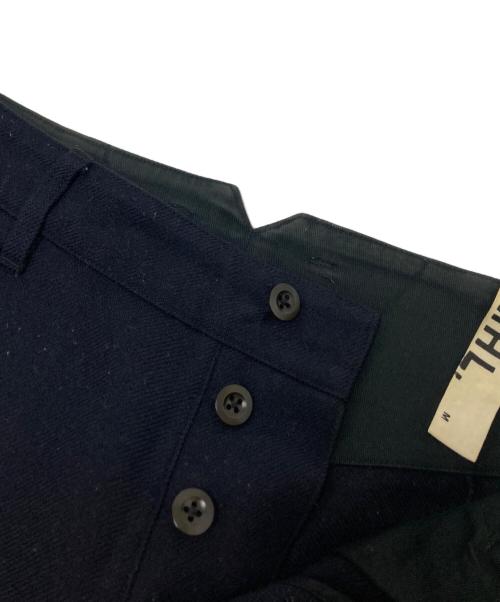 MHL（エムエイチエル）MHL (エムエイチエル) ウールパンツ ブラック サイズ:Mの古着・服飾アイテム