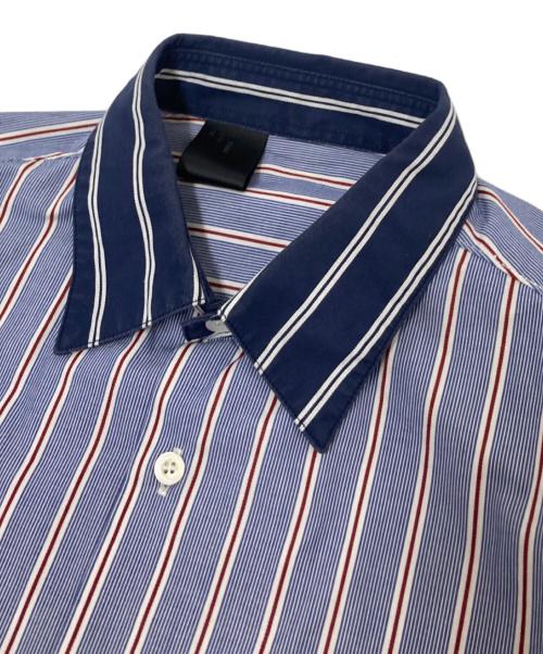 N.HOOLYWOOD（エヌ ハリウッド）N.HOOLYWOOD (エヌ ハリウッド) HALF SLEEVE SHIRTS ブルー×ネイビー サイズ:38の古着・服飾アイテム