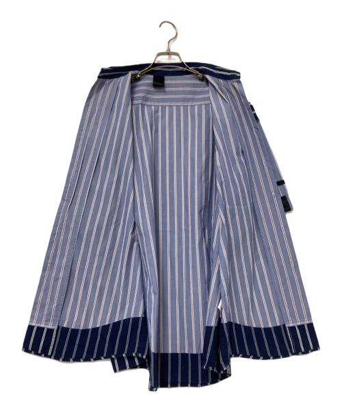 N.HOOLYWOOD（エヌ ハリウッド）N.HOOLYWOOD (エヌ ハリウッド) HALF SLEEVE SHIRTS ブルー×ネイビー サイズ:38の古着・服飾アイテム